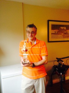 John with bowling trophy