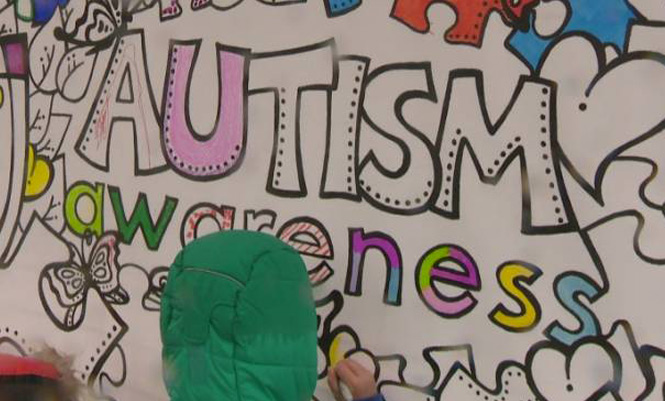 Autism awareness sign